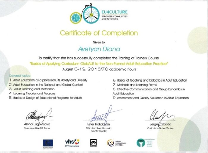 DVV TOT certificate_adult education DVV TOT certificate_adult education