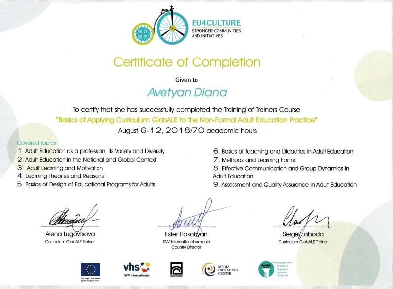 DVV TOT certificate_adult education DVV TOT certificate_adult education