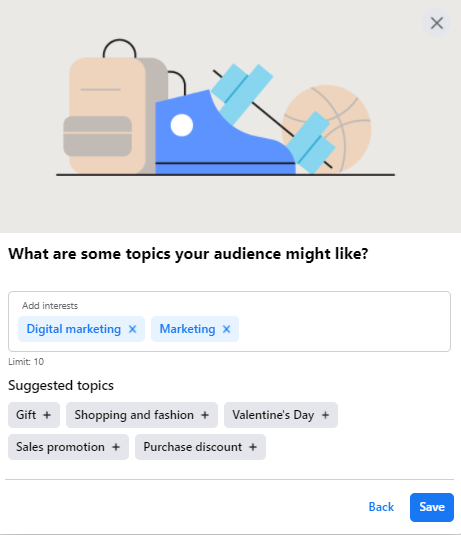 Facebook automated ads - audience interests